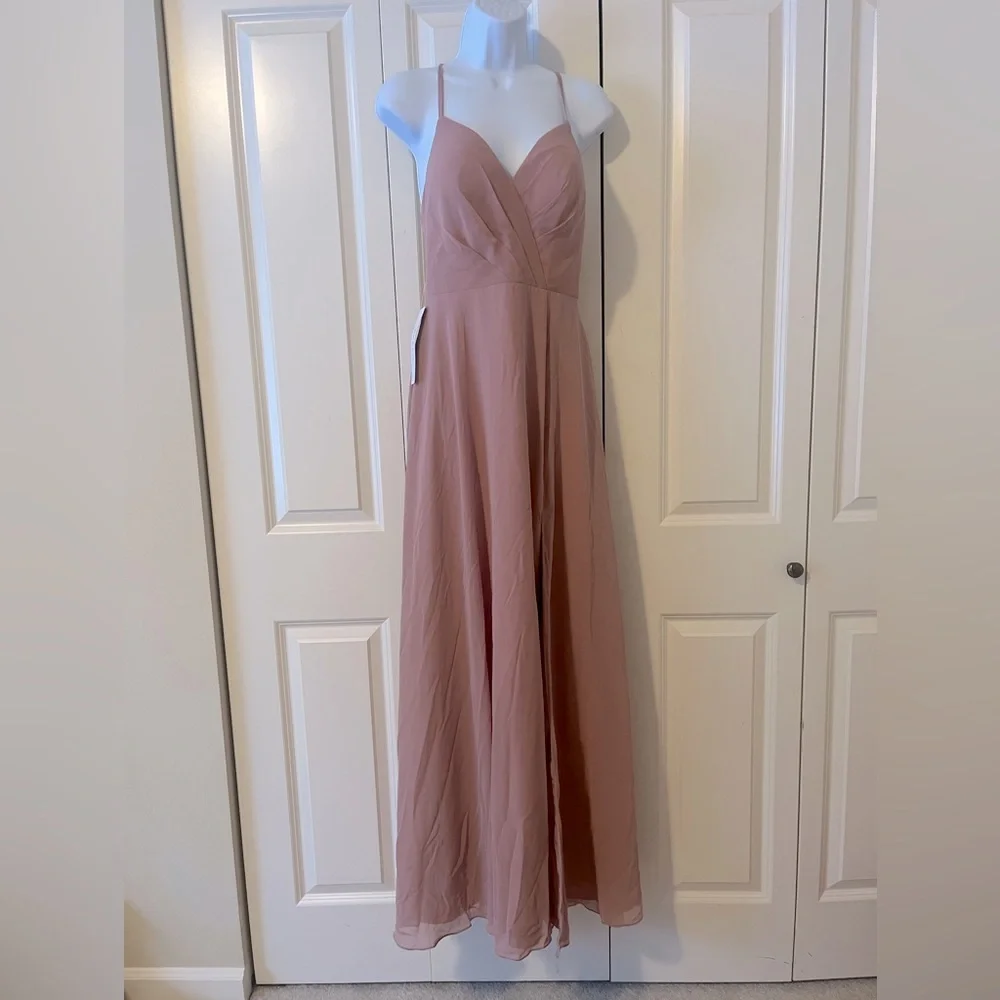 NWT AZAZIE dusty rose formal gown size A4 - Picture 5 of 12